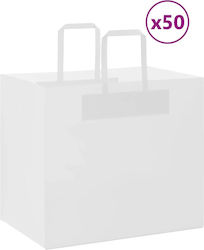 vidaXL White Bag 50 Pieces