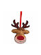 Hanging Reindeer Ornament Felt 7x10cm