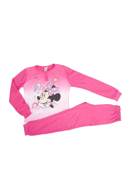 Minnie Mouse Kids Pyjamas Cotton Fuchsia