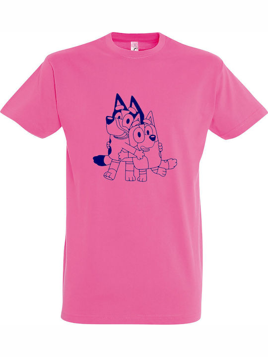 Kids' T-shirt Pink Bluey And Bingo