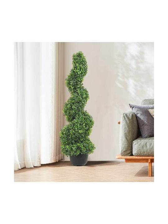 Künstlicher Baum für den Außenbereich Buxus (Gewöhnlicher Buchsbaum) Grün 91.44cm 2Stück Vevor