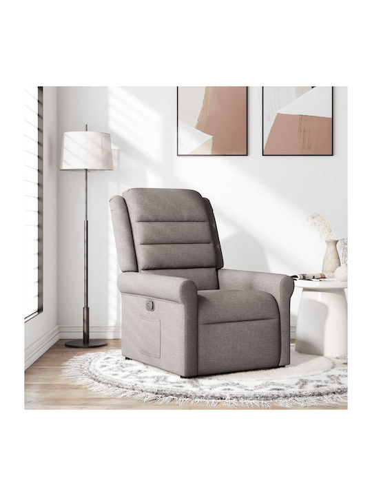 Πολυθρόνα Relax με Υποπόδιο Taupe 73x91.5x102.5cm