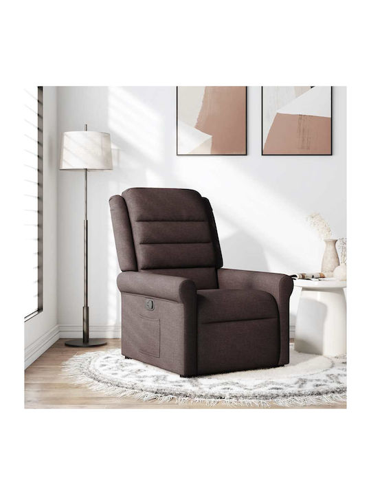 Relax Armchair with Footstool Dark Brown 73x91....