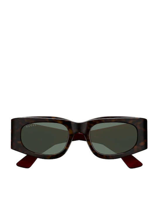 Gucci Unisex Γυαλιά Ηλίου με Καφέ Ταρταρούγα Κο...