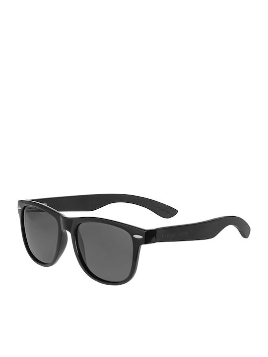 Kruger & Matz Unisex Γυαλιά Ηλίου με Μαύρο Κοκκάλινο Σκελετό και Μαύρο Polarized Φακό KM00032