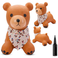 Children's Jumping Bouncer Pump Teddy Brown Bandana