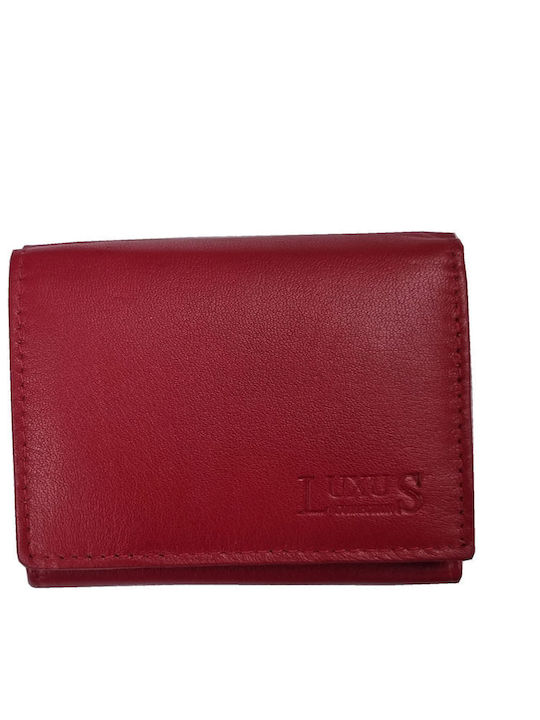 Leather Men's Wallet Classic Red