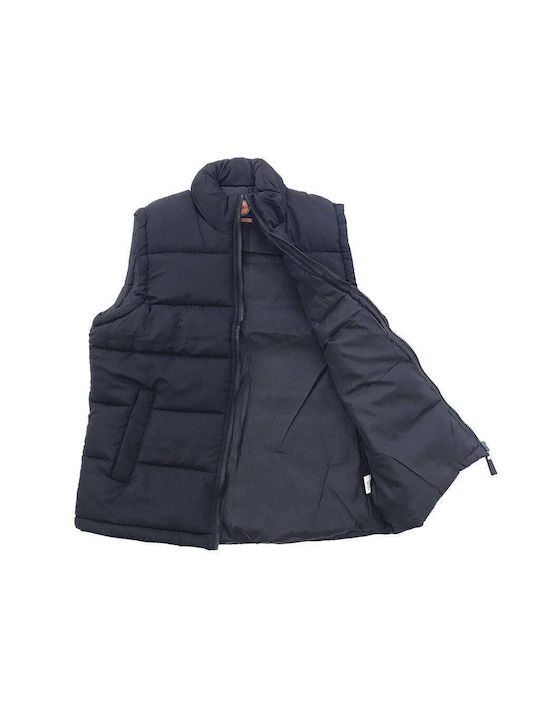 Ustyle Sleeveless Jacket Blue