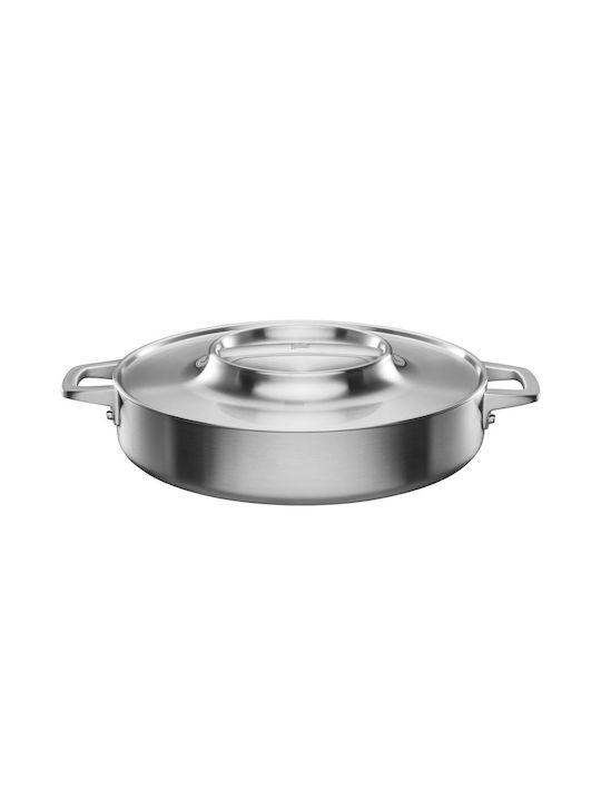Fiskars Norden Tigaie Din Oțel Inoxidabil Cu Capac Cu Acoperire Antiaderentă 28cm