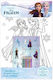 Disney Frozen Colouring Set Stickers 24 Τεμ