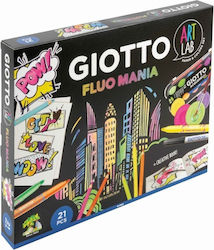 Giotto Art Lab Fluo Mania Creation Set Giotto Art Lab Fluo Mania Creation Set