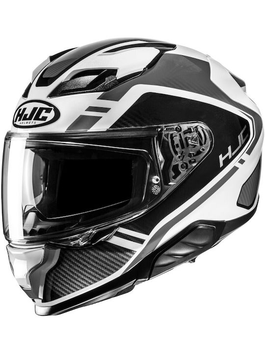 HJC F71 Tozz MC5 Carbon White Motorcycle Helmet...