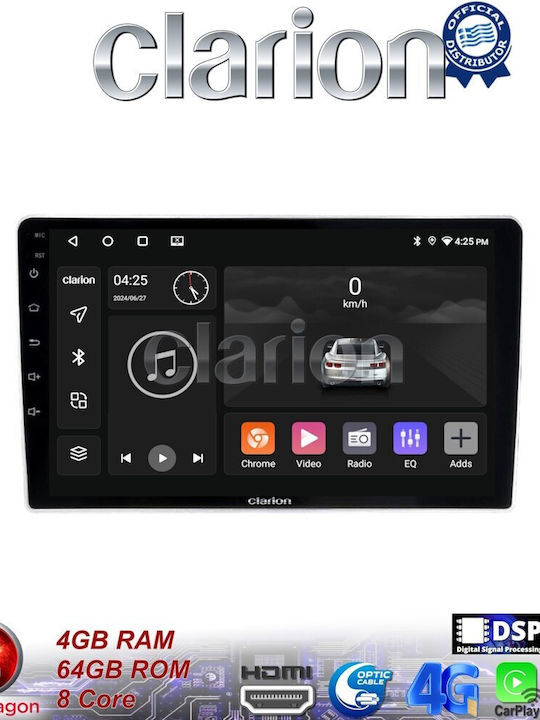 Clarion Sistem Audio Auto pentru Kia Sportage 2004>2010 (Bluetooth/USB/WiFi/GPS/Apple-Carplay/Android-Auto)