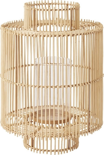 Laterne Bamboo Beige 26x26x36.5cm 1Stück