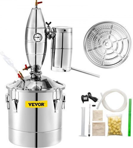 Vevor Distiller 30L Thermometer Pump Wine Whiskey Ngzlqo30l220vqvqzv2