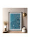 Poster Blue Details By Gustav Klimt Art156 30cm X 40cm Φυσικό Ξύλινο Κάδρο