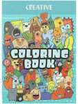 Creative Mini A6 Monsters Coloring Book