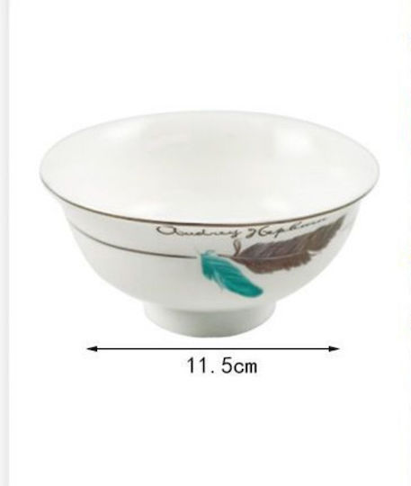 SDS Bol de Servire Rotund Ceramică Alb