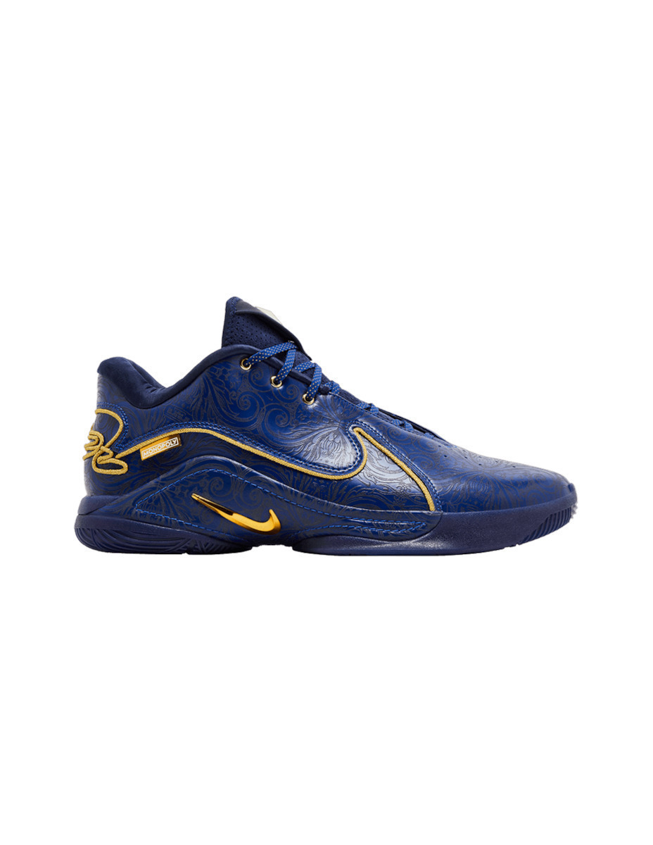 navy blue and gold lebrons