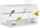 Vevor Bird Cage 76x46x45.5cm. White