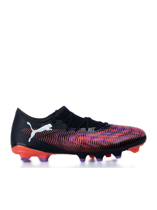 PUMA Future 8 Match Ποδοσφαιρικά Παπούτσια με Τάπες FG/AG Μαύρα