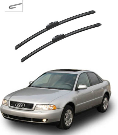 Front Wiper Blade Set Audi A4 1994-2000 530mm 530mm 21" & 21" 2 Pieces Carro 245113