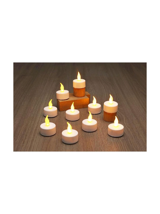 Christmas Decoration Articasa Set of 8 LED Tea Candles Remote Control 14428956 8721037234900