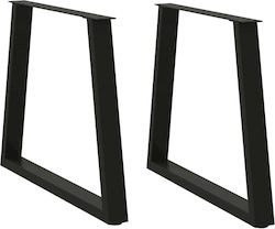 vidaXL Metallic Furniture Leg 2 Pieces Suitable...