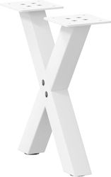 vidaXL Μεταλλικό Πόδι Επίπλου 2τμχ Κατάλληλο γι...