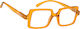Oramont Reading Glasses +1.50 in Yellow color 1149