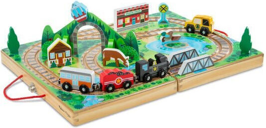 Melissa & Doug Сет с Влакче от Дърво за 3+ години+ Години