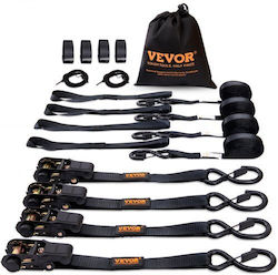 Vevor Set aus 4 Spanngurten mit Ratsche 2200 lb Stärke 1" x 15' Frachttransport & Sicherheit Xgjldxgs1x154f4r0v0