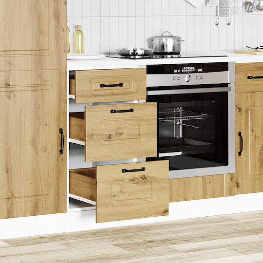Kalmar Comodă de Bucătărie de Podea Artisan Oak 40x46x81.5buc