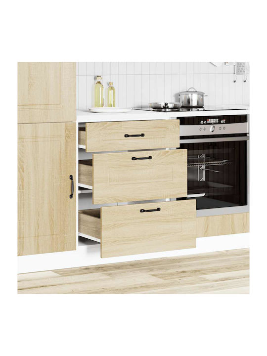 Kalmar Bodenstehende Küchenschublade Sonoma Oak...