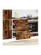 Comodă de Bucătărie de Podea Smoked Oak 60x46x81.5buc