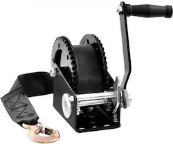 Troliu Manual Vevor 2000 lbs Curea 23 ft Cu Clichet în Două Direcții pentru Remorcă Barcă sau ATV Cysdjp2000bdi2ouwv0