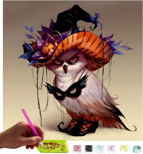Mishbay 5d Diamond Painting Picture Owl 30x40cm