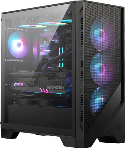 Vengeance Gotham-V8 MSI Edition Gaming Desktop PC (Ryzen 7-5700X/32GB DDR4/512GB SSD/GeForce RTX 4060/No OS)