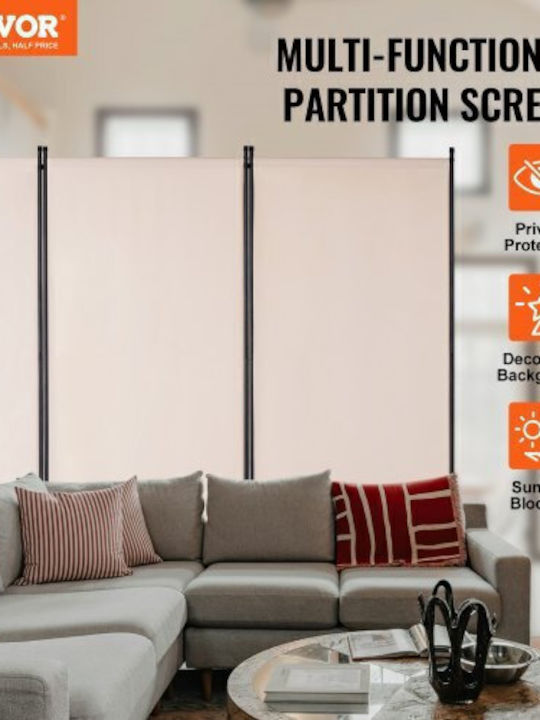 Vevor Διακοσμητικό Παραβάν Υφασμάτινο 260x184cm