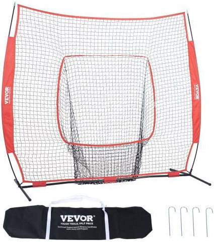 Vevor Baseball Softball Training Net 7x7 Ft Carry Bag Target Zone 77ycwpjxlw773f0nbv0
