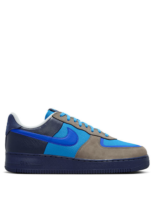 Nike x Stash Air Force 1 Low Sp Сникърси Мек Сив / Varsity Royal-harbor Син