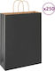 vidaXL Χάρτινη Τσάντα για Δώρο Μαύρη 32x42x12εκ. 250τμχ