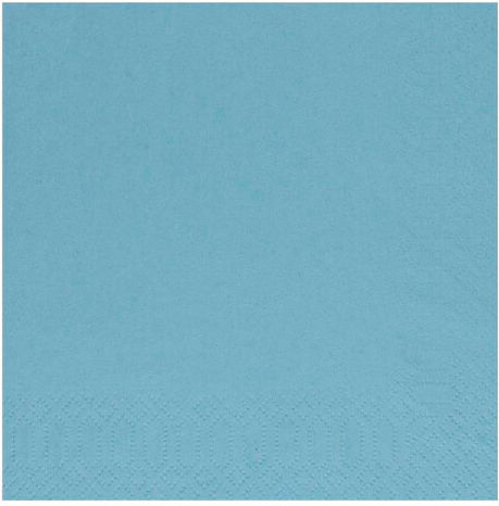 Krinos Luxus-Papierservietten 1/4 2-lagig 33x33cm 400 Stück Hellblau