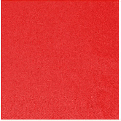 Krinos Luxury Paper Napkins 1/4 Fold 2-ply 33x33cm 400pcs Red