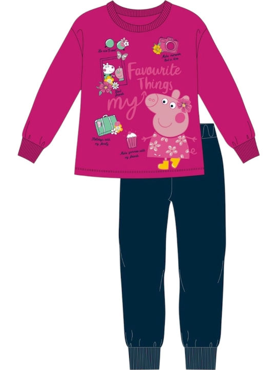 Elina Kids' Pajamas Winter Fuchsia-blue
