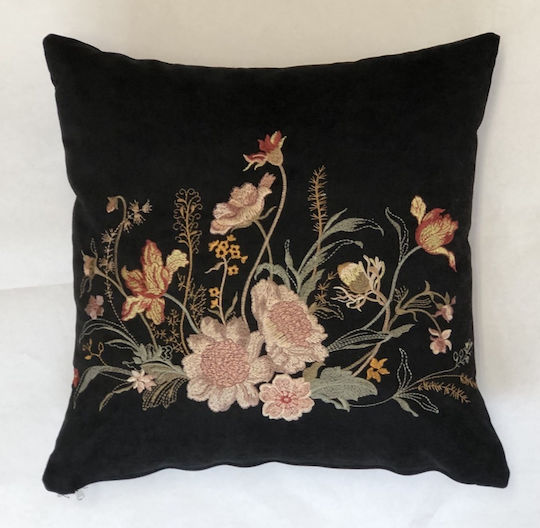F&L Klassische Zierkissen In Schwarz 45x45cm