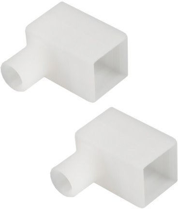 Τερματικό Τάπα Πλάγιο Ταινίας Neon Flex 16x16mm Iρ67 Λευκό Οπή Καλωδίου 132176 Cubalux 132176 Λευκό