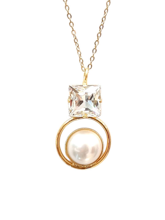 W'el Woman's Elegance Κολιέ από Επιχρυσωμένο Ατσάλι W'el Woman's Elegance Κολιέ από Επιχρυσωμένο Ατσάλι