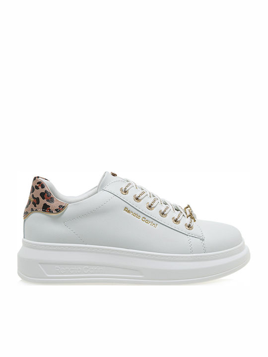 Γυναικεία Sneakers White Leopard Tan