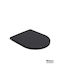 Bianco Ceramica Plastic Soft Close Toilet Slim Seat Black
